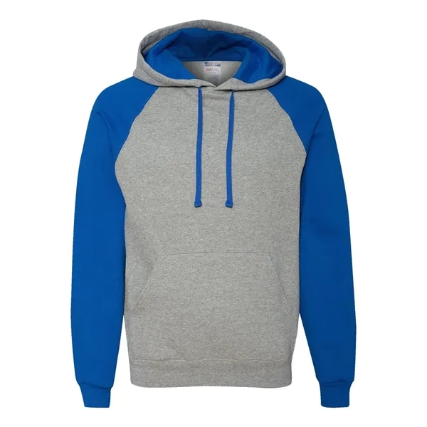 JERZEES Unisex Nublend® Colorblocked Raglan Hooded Sweats... - JERZEES Unisex Nublend® Colorblocked Raglan Hooded Sweats... - Image 7 of 12