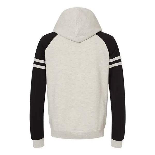 JERZEES Unisex Nublend® Varsity Colorblocked Raglan Hoode... - JERZEES Unisex Nublend® Varsity Colorblocked Raglan Hoode... - Image 2 of 10
