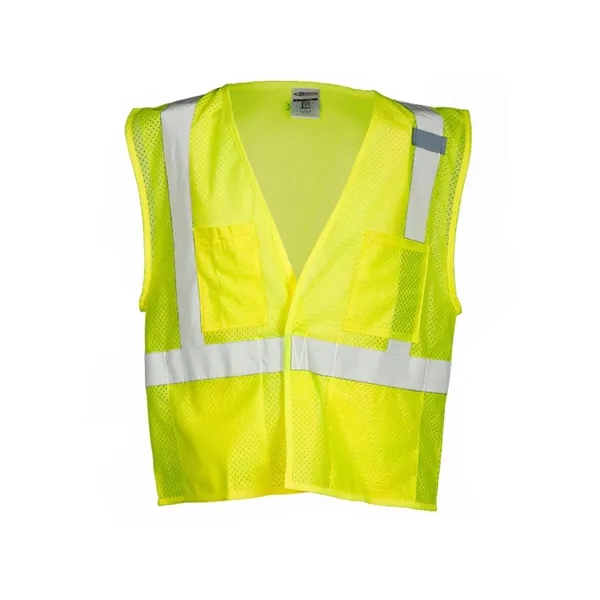 Kishigo Unisex 4 Pocket Hook-and-Loop Mesh Vest - Kishigo Unisex 4 Pocket Hook-and-Loop Mesh Vest - Image 1 of 4