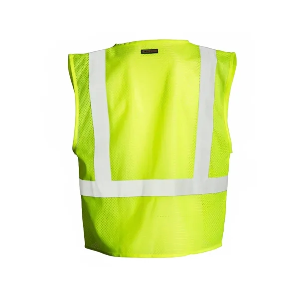 Kishigo Unisex 4 Pocket Hook-and-Loop Mesh Vest - Kishigo Unisex 4 Pocket Hook-and-Loop Mesh Vest - Image 2 of 4