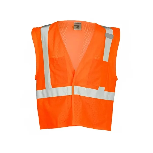 Kishigo Unisex 4 Pocket Hook-and-Loop Mesh Vest - Kishigo Unisex 4 Pocket Hook-and-Loop Mesh Vest - Image 3 of 4
