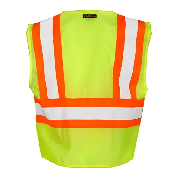 Kishigo Unisex Contrasting Mesh Breakaway Vest - Kishigo Unisex Contrasting Mesh Breakaway Vest - Image 3 of 4