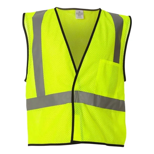 Kishigo Unisex Economy Single Pocket Hook-and-Loop Mesh Vest - Kishigo Unisex Economy Single Pocket Hook-and-Loop Mesh Vest - Image 1 of 6