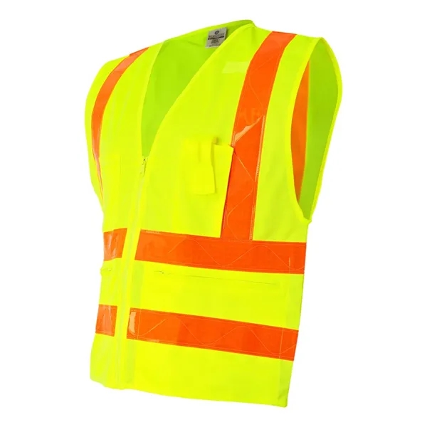 Kishigo Unisex Prismatic Hydrowick-Lite Multi Zipper Vest - Kishigo Unisex Prismatic Hydrowick-Lite Multi Zipper Vest - Image 2 of 6
