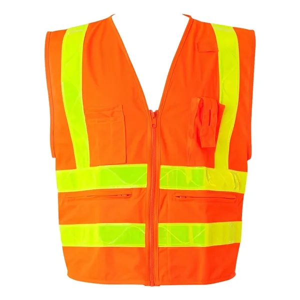 Kishigo Unisex Prismatic Hydrowick-Lite Multi Zipper Vest - Kishigo Unisex Prismatic Hydrowick-Lite Multi Zipper Vest - Image 4 of 6