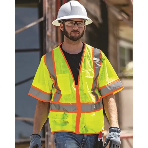 Kishigo Unisex Ultra-Cool™ Six-Pocket Mesh Surveyor's Vest - Kishigo Unisex Ultra-Cool™ Six-Pocket Mesh Surveyor's Vest - Image 0 of 6