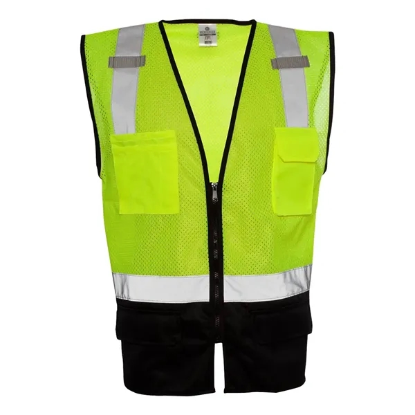 Kishigo Unisex Black Bottom Mesh Class 2 Vest - Kishigo Unisex Black Bottom Mesh Class 2 Vest - Image 1 of 5