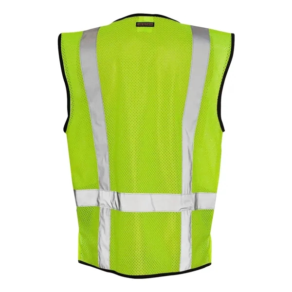 Kishigo Unisex Black Bottom Mesh Class 2 Vest - Kishigo Unisex Black Bottom Mesh Class 2 Vest - Image 3 of 5