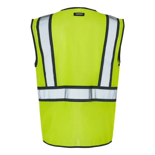 Kishigo Unisex Standard Contrast Vest - Kishigo Unisex Standard Contrast Vest - Image 2 of 8