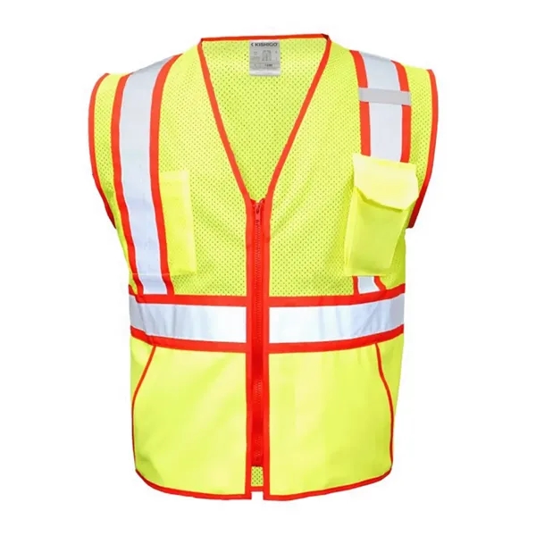 Kishigo Unisex Standard Contrast Vest - Kishigo Unisex Standard Contrast Vest - Image 7 of 8