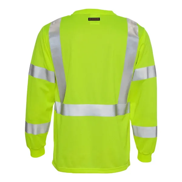 Kishigo Unisex Long Sleeve Class 3 T-Shirt - Kishigo Unisex Long Sleeve Class 3 T-Shirt - Image 3 of 5