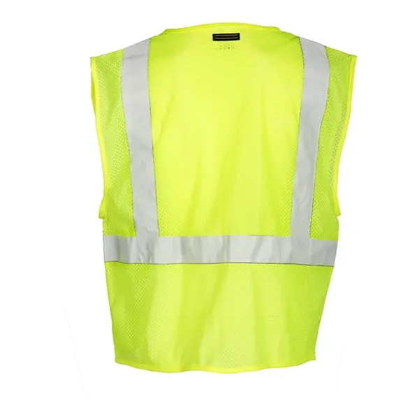Kishigo Unisex Self Extinguishing Mesh Vest - Kishigo Unisex Self Extinguishing Mesh Vest - Image 2 of 4