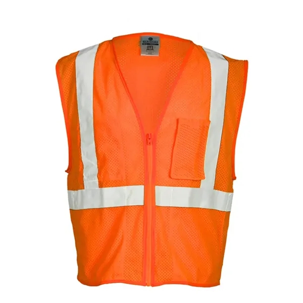 Kishigo Unisex Self Extinguishing Mesh Vest - Kishigo Unisex Self Extinguishing Mesh Vest - Image 3 of 4