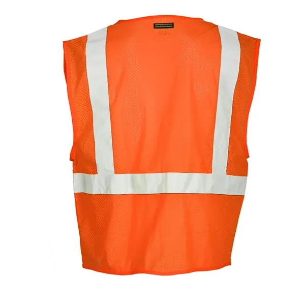 Kishigo Unisex Self Extinguishing Mesh Vest - Kishigo Unisex Self Extinguishing Mesh Vest - Image 4 of 4