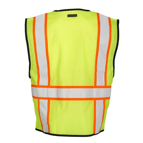 Kishigo Unisex Chemically Treated Contrast Mesh Vest - Kishigo Unisex Chemically Treated Contrast Mesh Vest - Image 2 of 4