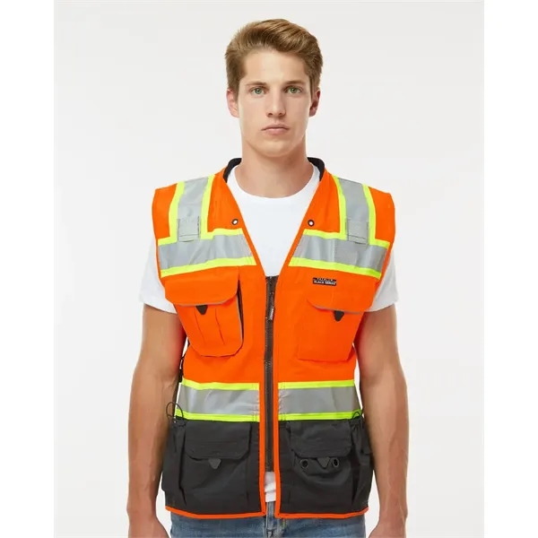 Kishigo Unisex Premium Black Series® Surveyors Vest - Kishigo Unisex Premium Black Series® Surveyors Vest - Image 0 of 6