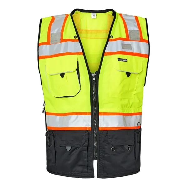 Kishigo Unisex Premium Black Series® Surveyors Vest - Kishigo Unisex Premium Black Series® Surveyors Vest - Image 3 of 6