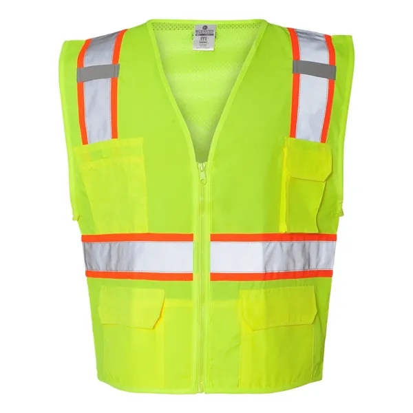 Custom Kishigo Unisex Ultra-Cool™ Solid Front Vest with Mesh Back