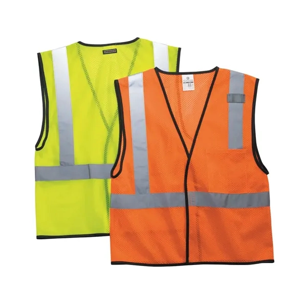 Kishigo Unisex Economy Single Pocket Hook-and-Loop Mesh Vest