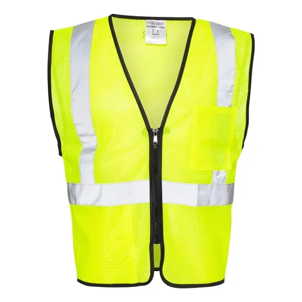 Custom Kishigo Unisex Double-Pocket Zippered Economy Class 2 Vest