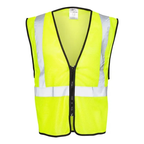 Custom Kishigo Unisex Zippered Mesh Economy Class 2 Vest