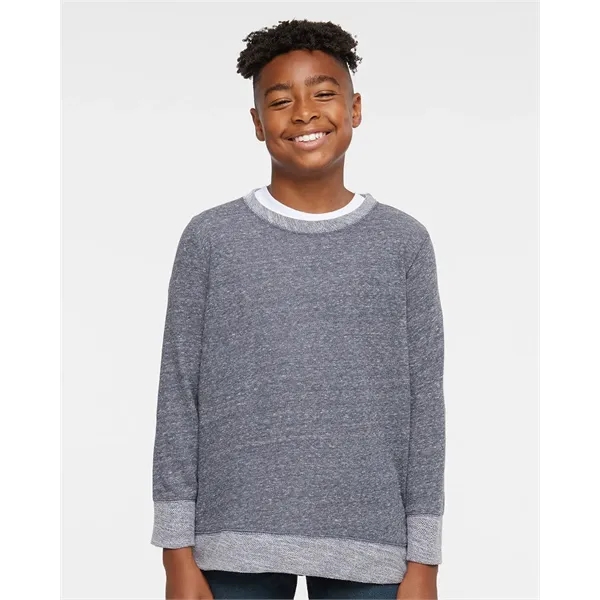 LAT Youth Harborside Melange French Terry Crewneck Sweats... - LAT Youth Harborside Melange French Terry Crewneck Sweats... - Image 0 of 12