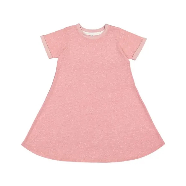 LAT Toddler Harborside Melange French Terry Twirl Dress - LAT Toddler Harborside Melange French Terry Twirl Dress - Image 0 of 4