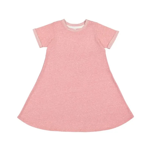 LAT Toddler Harborside Melange French Terry Twirl Dress - LAT Toddler Harborside Melange French Terry Twirl Dress - Image 2 of 4