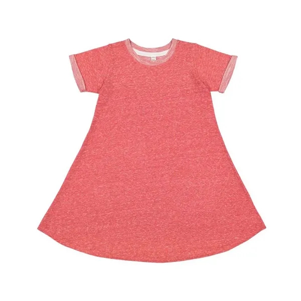 LAT Toddler Harborside Melange French Terry Twirl Dress - LAT Toddler Harborside Melange French Terry Twirl Dress - Image 4 of 4