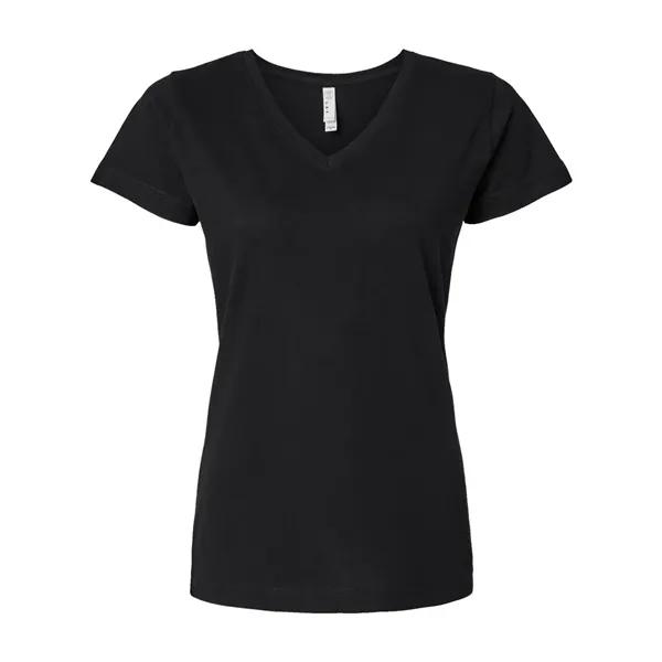 LAT Women's Fine Jersey V-Neck Tee - LAT Women's Fine Jersey V-Neck Tee - Image 3 of 40
