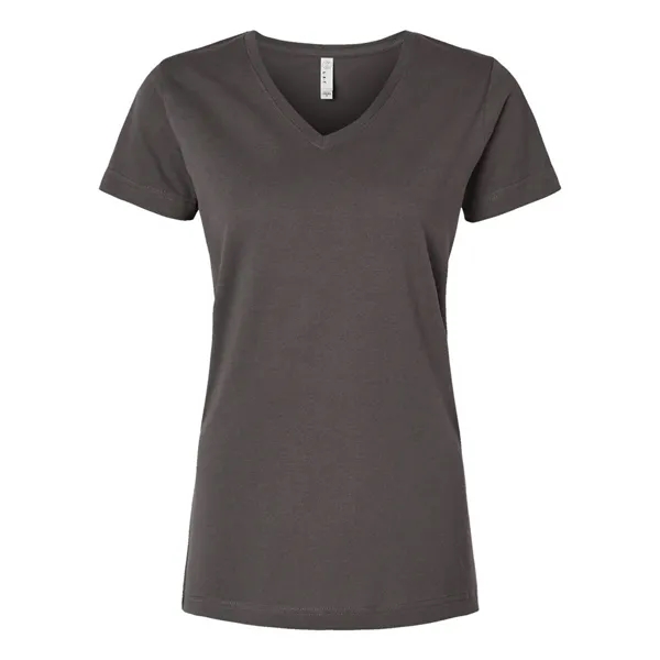 LAT Women's Fine Jersey V-Neck Tee - LAT Women's Fine Jersey V-Neck Tee - Image 7 of 40