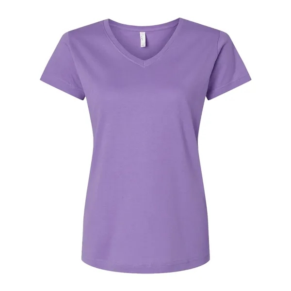 LAT Women's Fine Jersey V-Neck Tee - LAT Women's Fine Jersey V-Neck Tee - Image 19 of 40