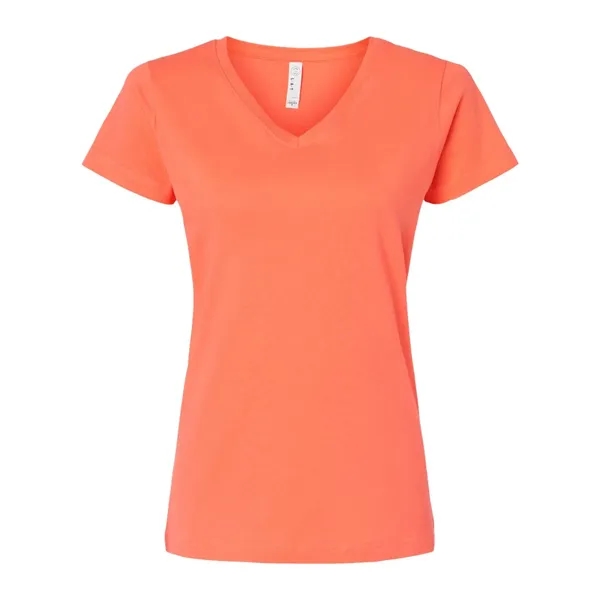 LAT Women's Fine Jersey V-Neck Tee - LAT Women's Fine Jersey V-Neck Tee - Image 27 of 40