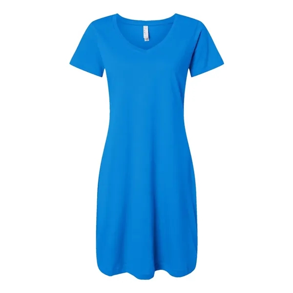 LAT Women's Fine Jersey V-Neck Coverup - LAT Women's Fine Jersey V-Neck Coverup - Image 3 of 14
