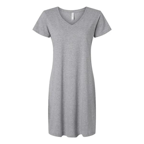 LAT Women's Fine Jersey V-Neck Coverup - LAT Women's Fine Jersey V-Neck Coverup - Image 7 of 14