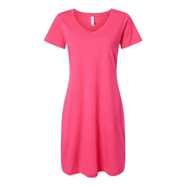 LAT Women's Fine Jersey V-Neck Coverup - LAT Women's Fine Jersey V-Neck Coverup - Image 9 of 14
