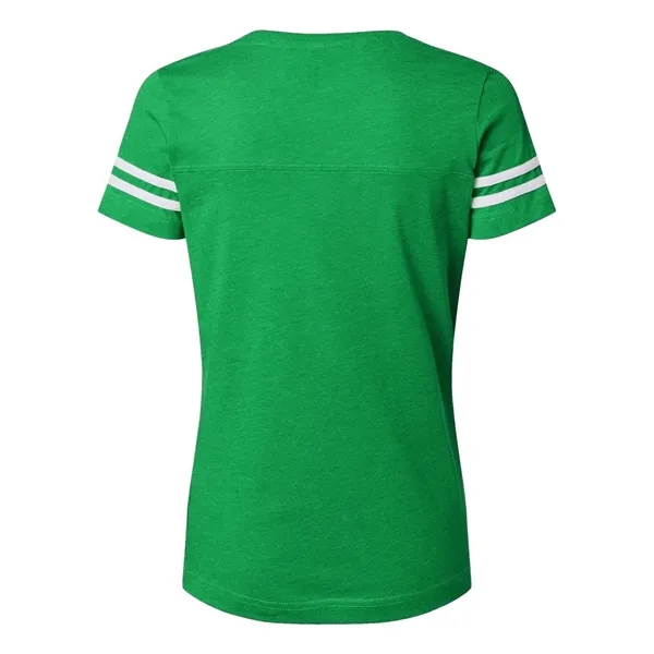 LAT Women's Football V-Neck Fine Jersey Tee - LAT Women's Football V-Neck Fine Jersey Tee - Image 8 of 26