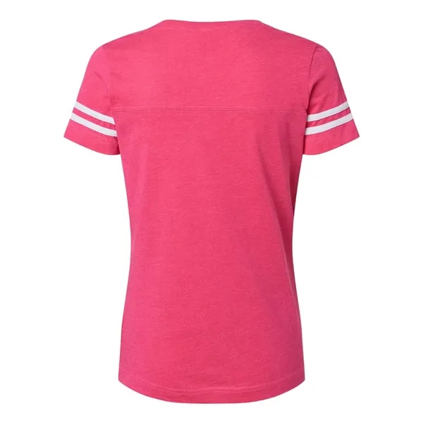 LAT Women's Football V-Neck Fine Jersey Tee - LAT Women's Football V-Neck Fine Jersey Tee - Image 12 of 26
