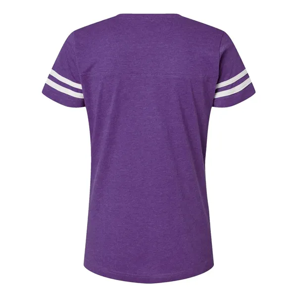 LAT Women's Football V-Neck Fine Jersey Tee - LAT Women's Football V-Neck Fine Jersey Tee - Image 16 of 26