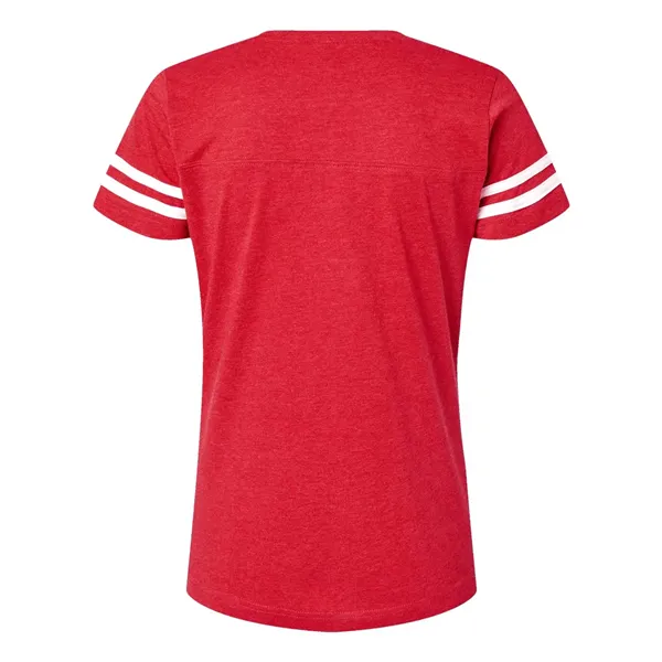 LAT Women's Football V-Neck Fine Jersey Tee - LAT Women's Football V-Neck Fine Jersey Tee - Image 18 of 26
