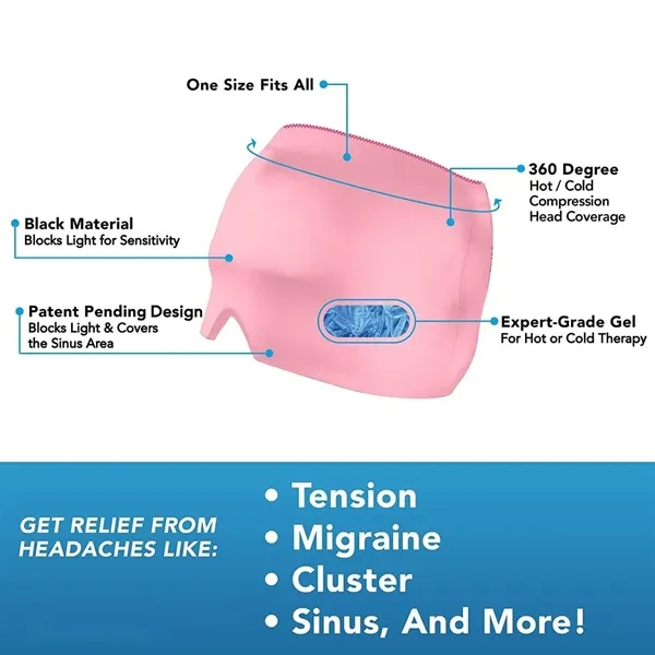 Gel Ice Compress Face Mask Stretchable Nursing Headgear - Gel Ice Compress Face Mask Stretchable Nursing Headgear - Image 2 of 5