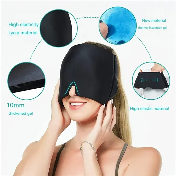 Gel Ice Compress Face Mask Stretchable Nursing Headgear - Gel Ice Compress Face Mask Stretchable Nursing Headgear - Image 3 of 5