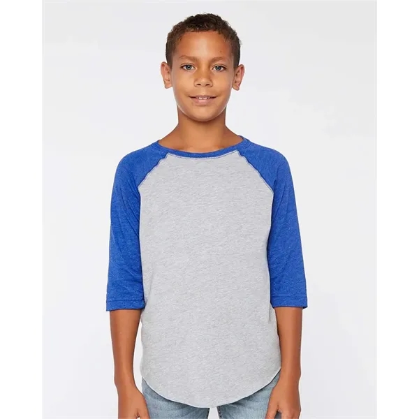 LAT Youth Baseball Fine Jersey Three-Quarter Sleeve Tee