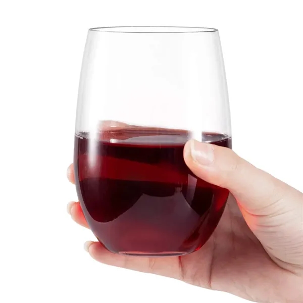 16oz. Unbreakable Reusable Plastic Egg Stemless Wine Glasses - 16oz. Unbreakable Reusable Plastic Egg Stemless Wine Glasses - Image 2 of 5