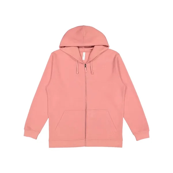 LAT Unisex Full-Zip Fleece Hoodie Sweatshirt - LAT Unisex Full-Zip Fleece Hoodie Sweatshirt - Image 7 of 16