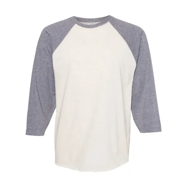 LAT Men's Baseball Fine Jersey Three-Quarter Sleeve Tee - LAT Men's Baseball Fine Jersey Three-Quarter Sleeve Tee - Image 3 of 32