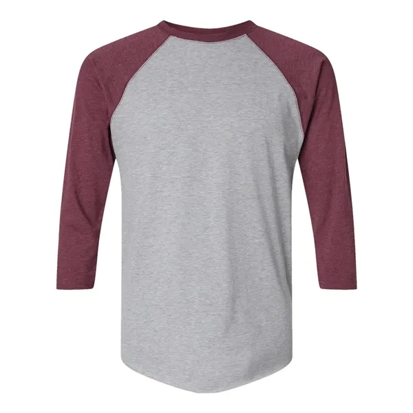 LAT Men's Baseball Fine Jersey Three-Quarter Sleeve Tee - LAT Men's Baseball Fine Jersey Three-Quarter Sleeve Tee - Image 5 of 32
