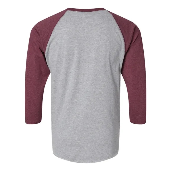 LAT Men's Baseball Fine Jersey Three-Quarter Sleeve Tee - LAT Men's Baseball Fine Jersey Three-Quarter Sleeve Tee - Image 6 of 32