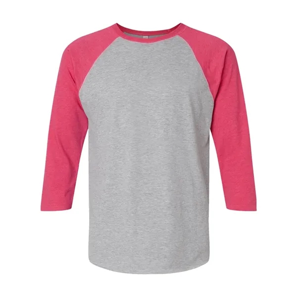 LAT Men's Baseball Fine Jersey Three-Quarter Sleeve Tee - LAT Men's Baseball Fine Jersey Three-Quarter Sleeve Tee - Image 7 of 32