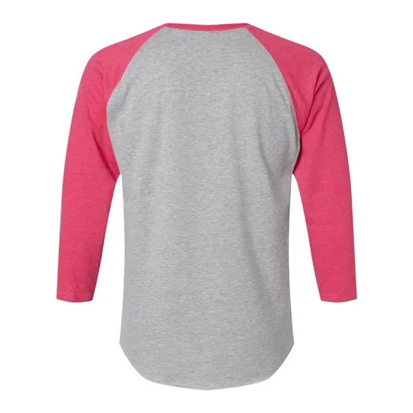 LAT Men's Baseball Fine Jersey Three-Quarter Sleeve Tee - LAT Men's Baseball Fine Jersey Three-Quarter Sleeve Tee - Image 8 of 32